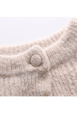 Style Core Aesthetics, New Style Trends Tulip Embroidery Cardigan Sweater