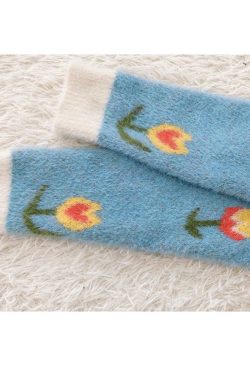 Style Core Aesthetics, New Style Trends Tulip Pattern Button Down Cardigan Sweater