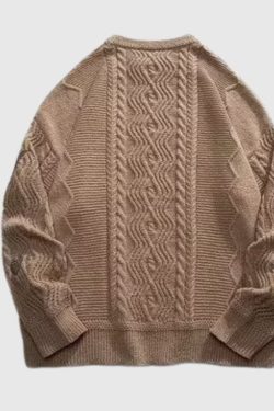 Style Core Aesthetics, New Style Trends Twist Embroidered Knit Pullover