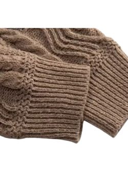 Style Core Aesthetics, New Style Trends Twist Embroidered Knit Pullover