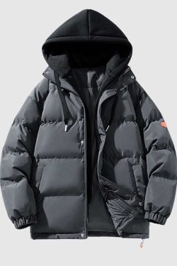 Style Core Aesthetics, New Style Trends Two-in-One Hooded Puffer Coat