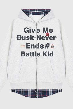 Style Core Aesthetics, New Style Trends Two-Layer Plaid Hoodies