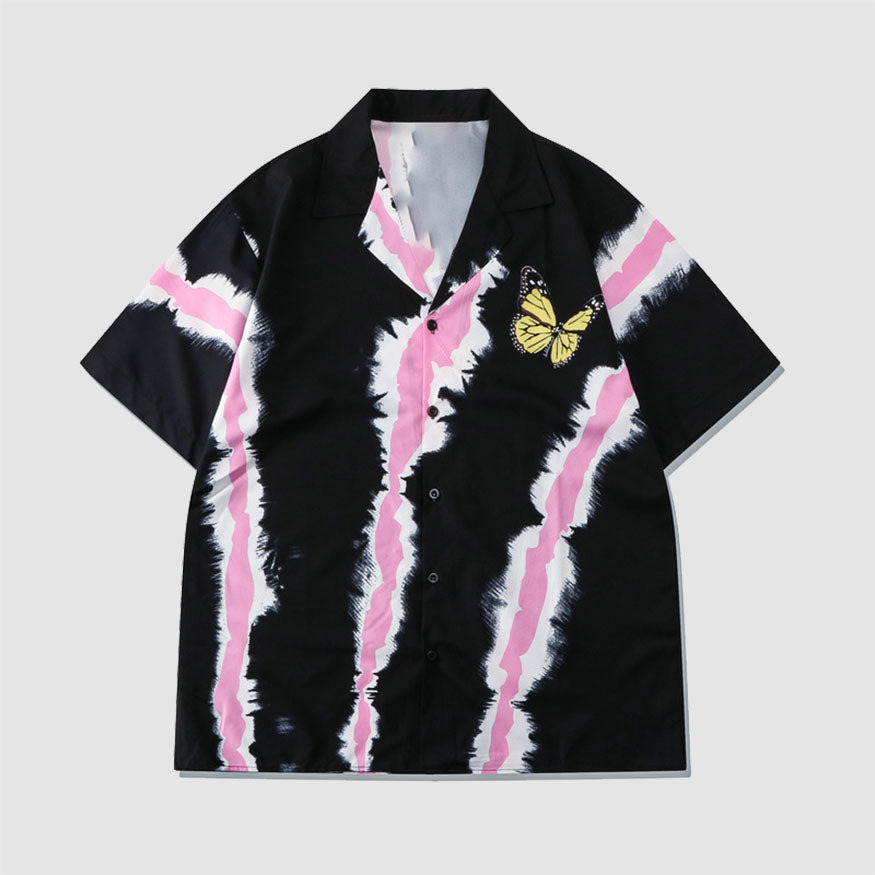 Style Core Aesthetics, New Style Trends Two Piece Butterfly Print Shirt + Shorts Style Core Aesthetics, New Style Trends Two Piece Butterfly Print Shirt + Shorts