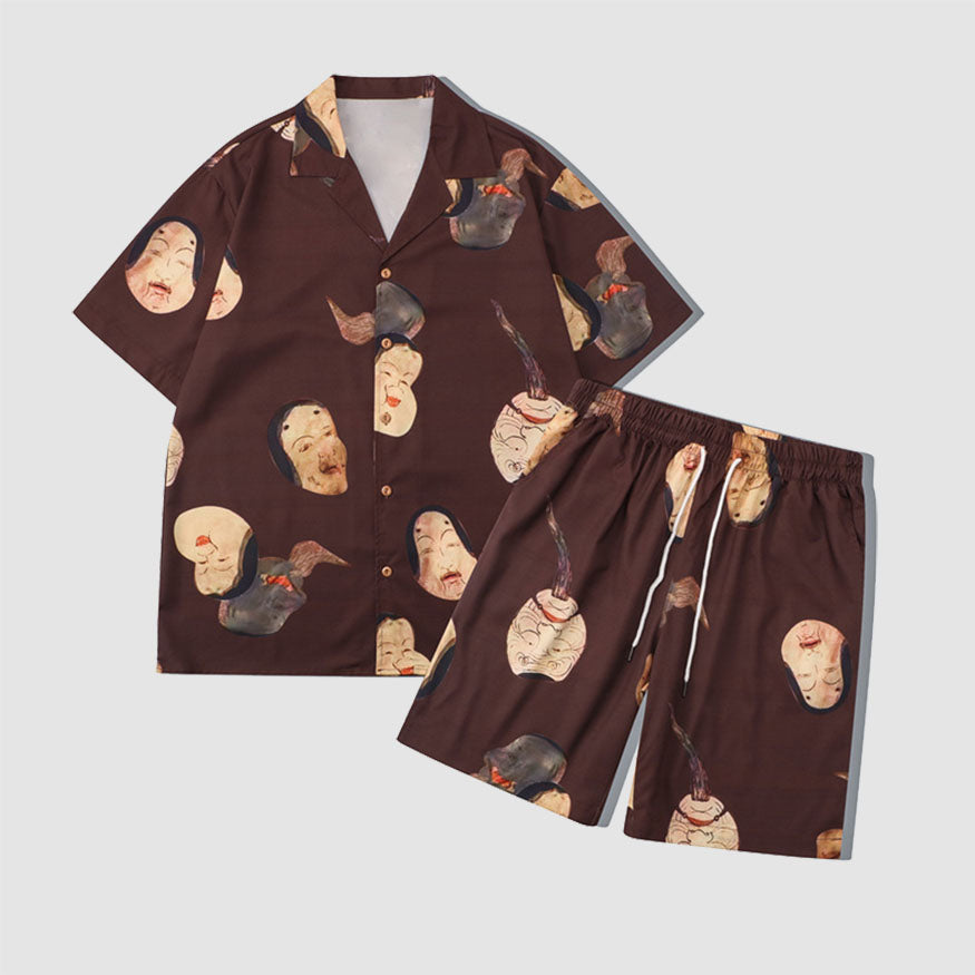 Style Core Aesthetics, New Style Trends Two Piece Japanese Style Shirt + Shorts Style Core Aesthetics, New Style Trends Two Piece Japanese Style Shirt + Shorts