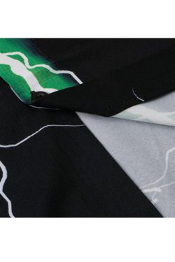 Style Core Aesthetics, New Style Trends Two Piece Lightning Print Shirt + Shorts