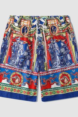 Style Core Aesthetics, New Style Trends Two Piece Mysterious Pattern Shirt + Shorts