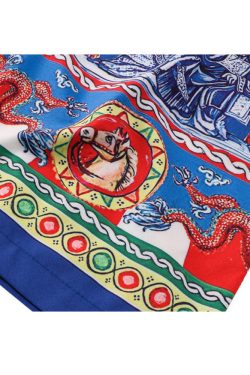 Style Core Aesthetics, New Style Trends Two Piece Mysterious Pattern Shirt + Shorts