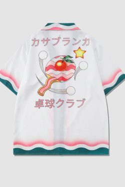 Style Core Aesthetics, New Style Trends Two Piece Table Tennis Print Shirt + Shorts