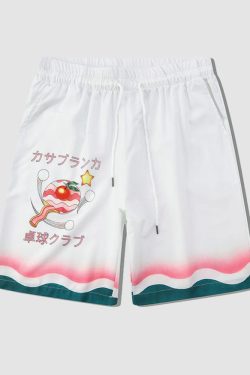 Style Core Aesthetics, New Style Trends Two Piece Table Tennis Print Shirt + Shorts
