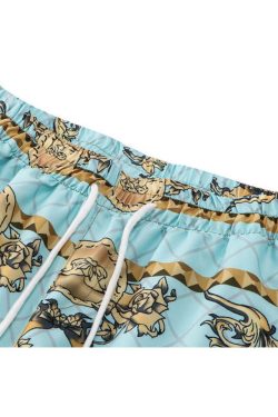 Style Core Aesthetics, New Style Trends Two Piece Vintage Pattern Shirt + Shorts