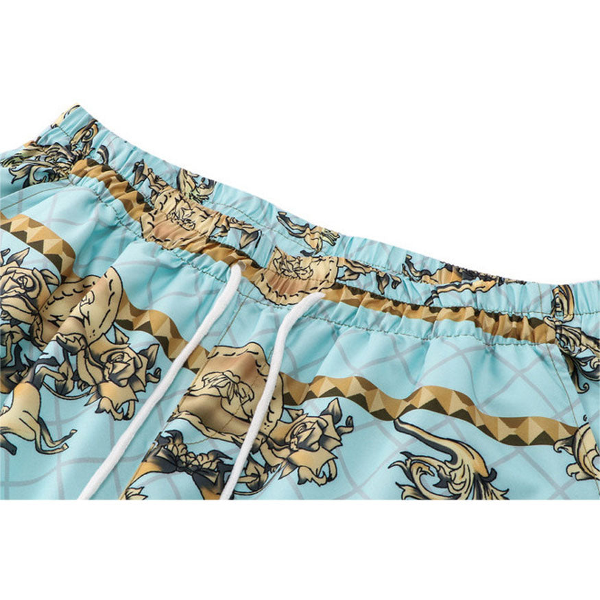 Style Core Aesthetics, New Style Trends Two Piece Vintage Pattern Shirt + Shorts Style Core Aesthetics, New Style Trends Two Piece Vintage Pattern Shirt + Shorts