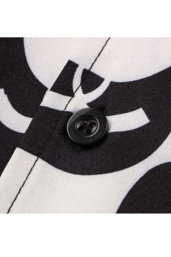 Style Core Aesthetics, New Style Trends Two Piece Wave Print Shirt + Shorts