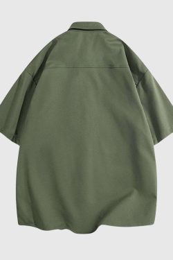 Style Core Aesthetics, New Style Trends Two-Tone Oversized Utility Shirts