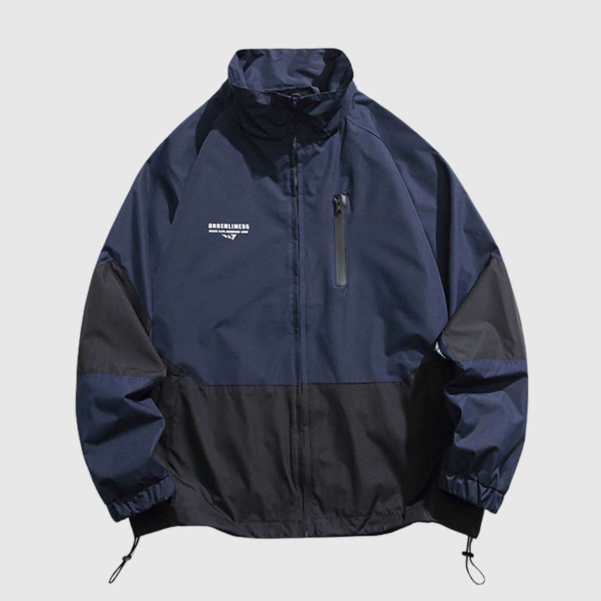 Style Core Aesthetics, New Style Trends Two-Tone Stand Collar Jacket Style Core Aesthetics, New Style Trends Two-Tone Stand Collar Jacket