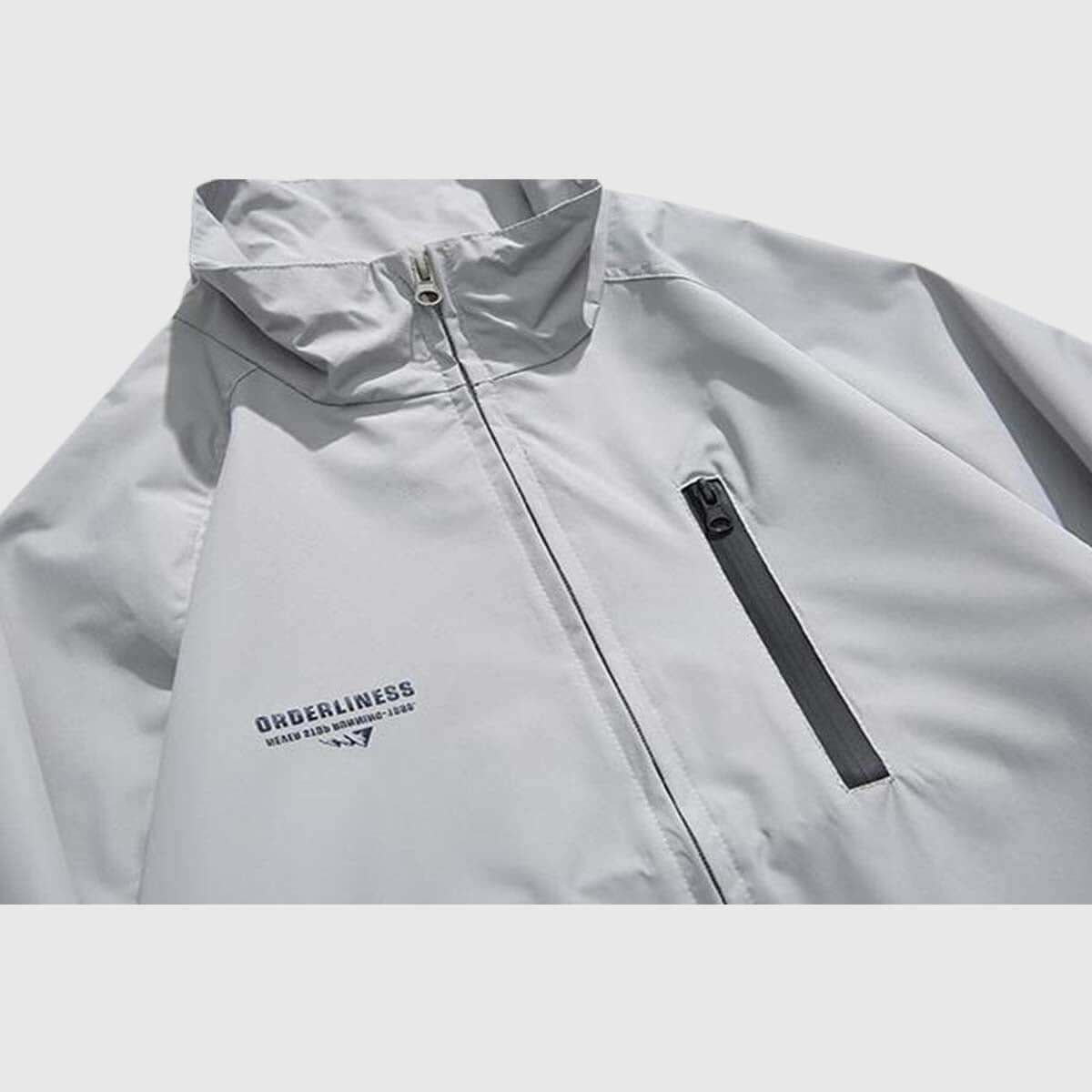 Style Core Aesthetics, New Style Trends Two-Tone Stand Collar Jacket Style Core Aesthetics, New Style Trends Two-Tone Stand Collar Jacket