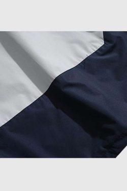 Style Core Aesthetics, New Style Trends Two-Tone Stand Collar Jacket