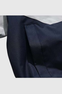 Style Core Aesthetics, New Style Trends Two-Tone Stand Collar Jacket