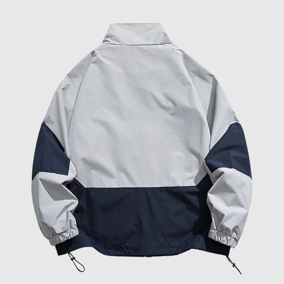 Style Core Aesthetics, New Style Trends Two-Tone Stand Collar Jacket Style Core Aesthetics, New Style Trends Two-Tone Stand Collar Jacket