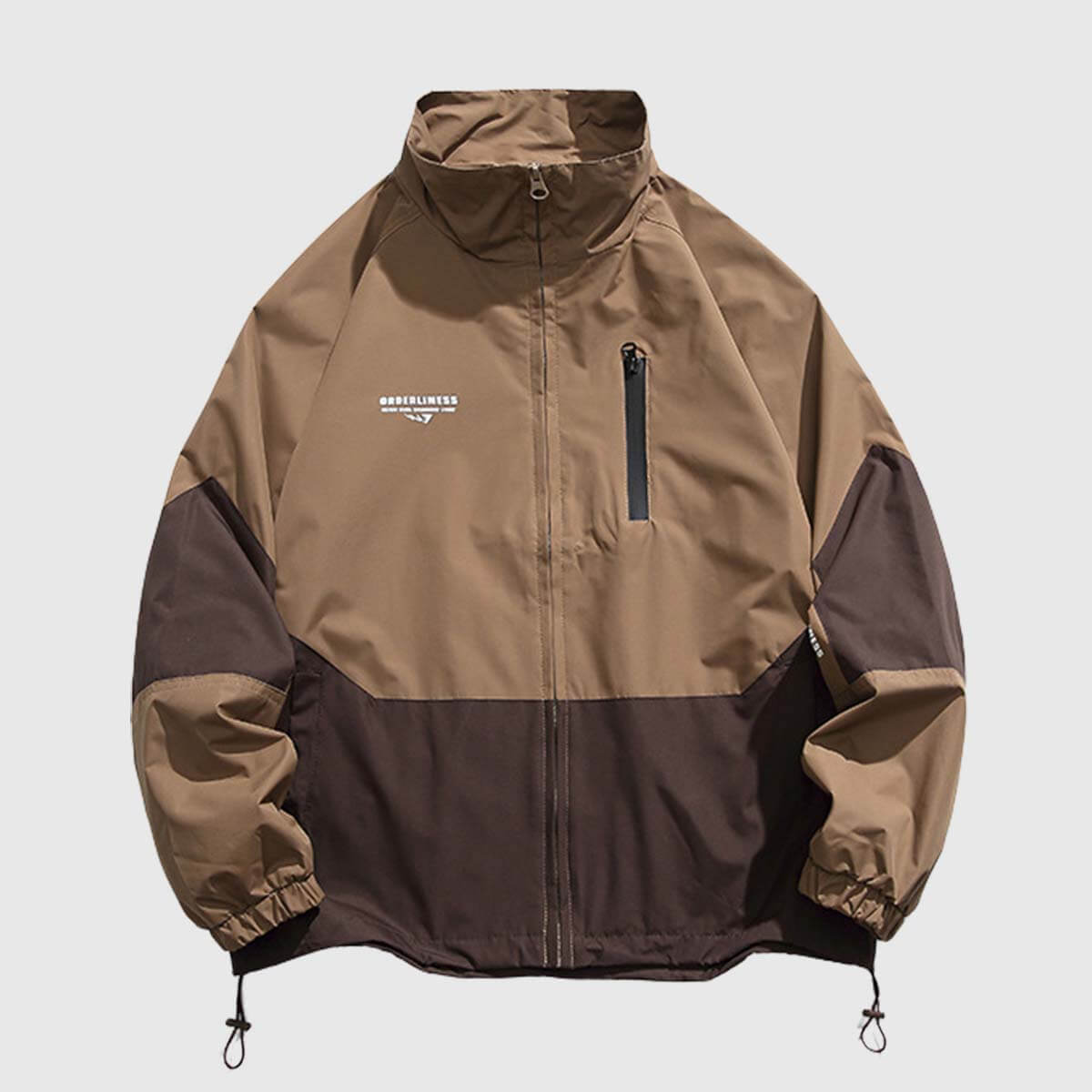 Style Core Aesthetics, New Style Trends Two-Tone Stand Collar Jacket Style Core Aesthetics, New Style Trends Two-Tone Stand Collar Jacket