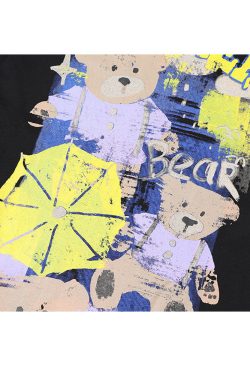 Style Core Aesthetics, New Style Trends Umbrella & Bear Printed Tee