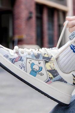 Style Core Aesthetics, New Style Trends Urban Canvas Graffiti Sneakers