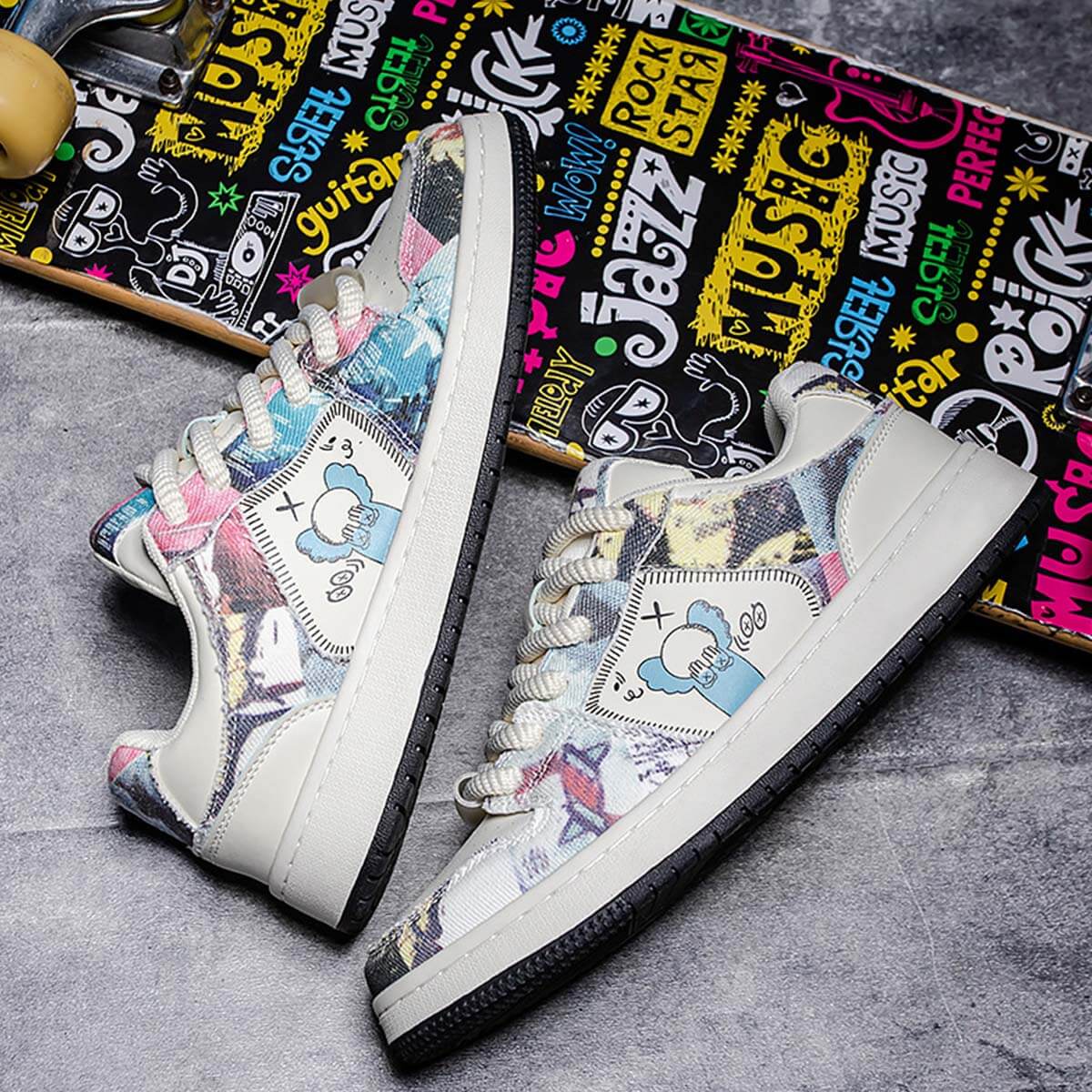 Style Core Aesthetics, New Style Trends Urban Canvas Graffiti Sneakers Style Core Aesthetics, New Style Trends Urban Canvas Graffiti Sneakers