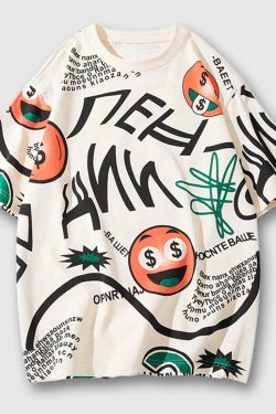 Style Core Aesthetics, New Style Trends Urban Graffiti Tee