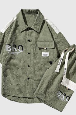 Style Core Aesthetics, New Style Trends Urban Textured Cargo Shirt