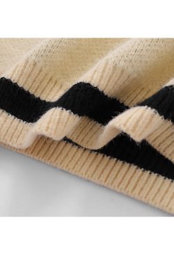 Style Core Aesthetics, New Style Trends V Neck Button Decor Star Pattern Sweater