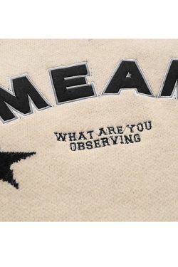 Style Core Aesthetics, New Style Trends V Neck Button Decor Star Pattern Sweater