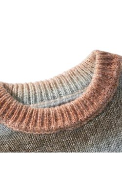 Style Core Aesthetics, New Style Trends Vibrant Transition Stripe Knit Pullover