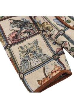 Style Core Aesthetics, New Style Trends Vintage Cat Embroidered Bomber Jackets