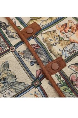 Style Core Aesthetics, New Style Trends Vintage Cat Embroidered Bomber Jackets