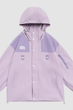 Style Core Aesthetics, New Style Trends Vintage Contrast Patchwork Jacket