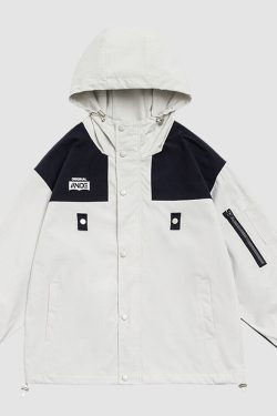 Style Core Aesthetics, New Style Trends Vintage Contrast Patchwork Jacket