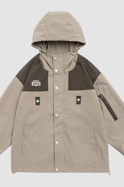 Style Core Aesthetics, New Style Trends Vintage Contrast Patchwork Jacket