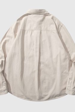 Style Core Aesthetics, New Style Trends Vintage Contrast Patchwork Shirts