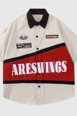 Style Core Aesthetics, New Style Trends Vintage Contrast Shirts