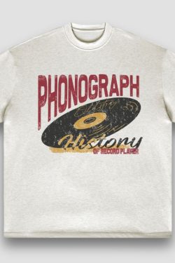 Style Core Aesthetics, New Style Trends Vintage Cotton Gramophone Tee