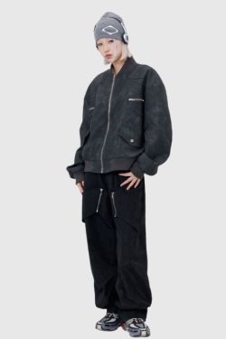 Style Core Aesthetics, New Style Trends Vintage Cropped High Street Flight Jacket