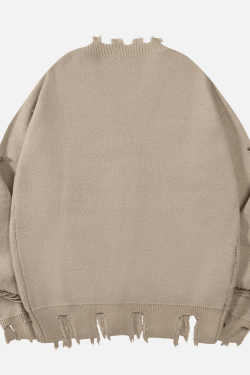 Style Core Aesthetics, New Style Trends Vintage Distressed Knit Cardigan