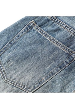 Style Core Aesthetics, New Style Trends Vintage Distressed Washed Ripped Jeans