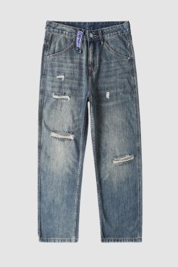 Style Core Aesthetics, New Style Trends Vintage Distressed Washed Ripped Jeans