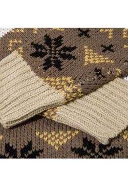 Style Core Aesthetics, New Style Trends Vintage Elements Loose Knit Sweater