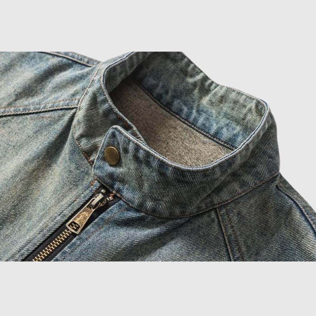 Style Core Aesthetics, New Style Trends Vintage Embroidered Denim Jacket Style Core Aesthetics, New Style Trends Vintage Embroidered Denim Jacket