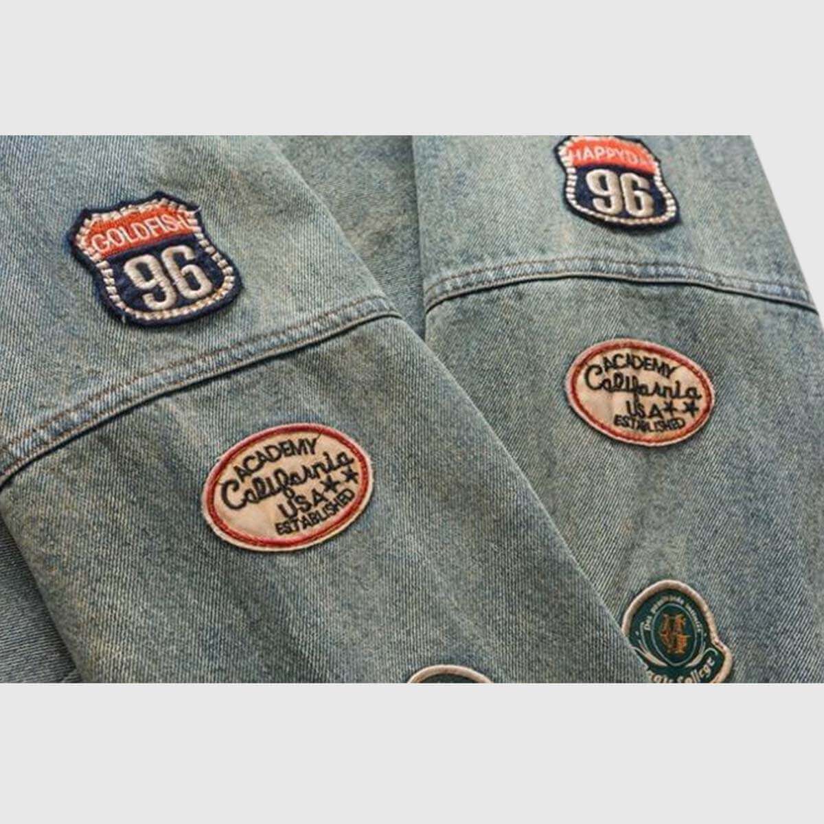 Style Core Aesthetics, New Style Trends Vintage Embroidered Denim Jacket Style Core Aesthetics, New Style Trends Vintage Embroidered Denim Jacket