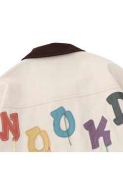 Style Core Aesthetics, New Style Trends Vintage Embroidered Dopamine Design Jacket