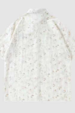 Style Core Aesthetics, New Style Trends Vintage Floral Full Print Shirts