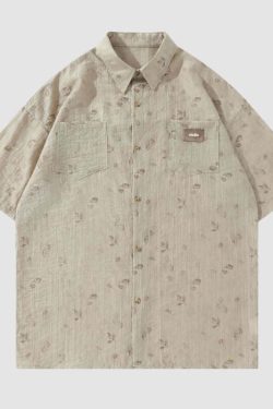 Style Core Aesthetics, New Style Trends Vintage Floral Full Print Shirts