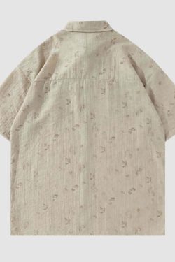 Style Core Aesthetics, New Style Trends Vintage Floral Full Print Shirts